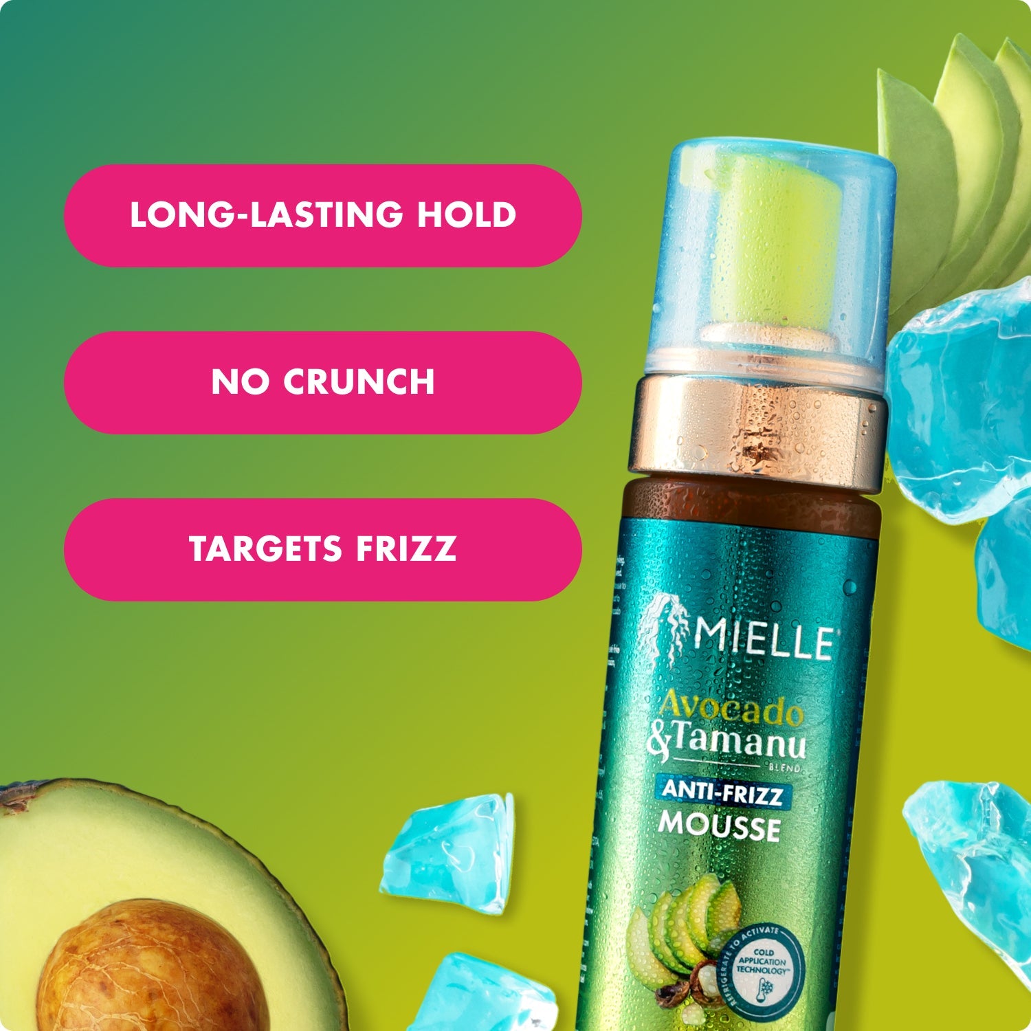Avocado & Tamanu Anti-Frizz Mousse