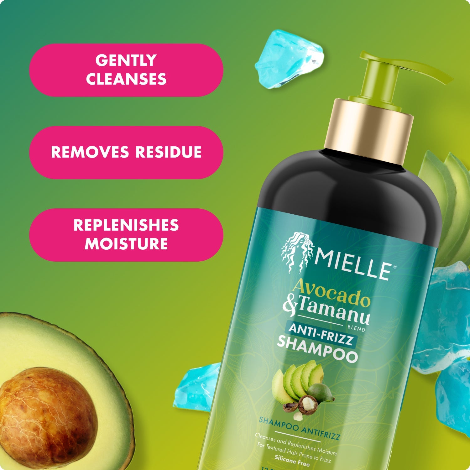 Avocado & Tamanu Anti-Frizz Shampoo