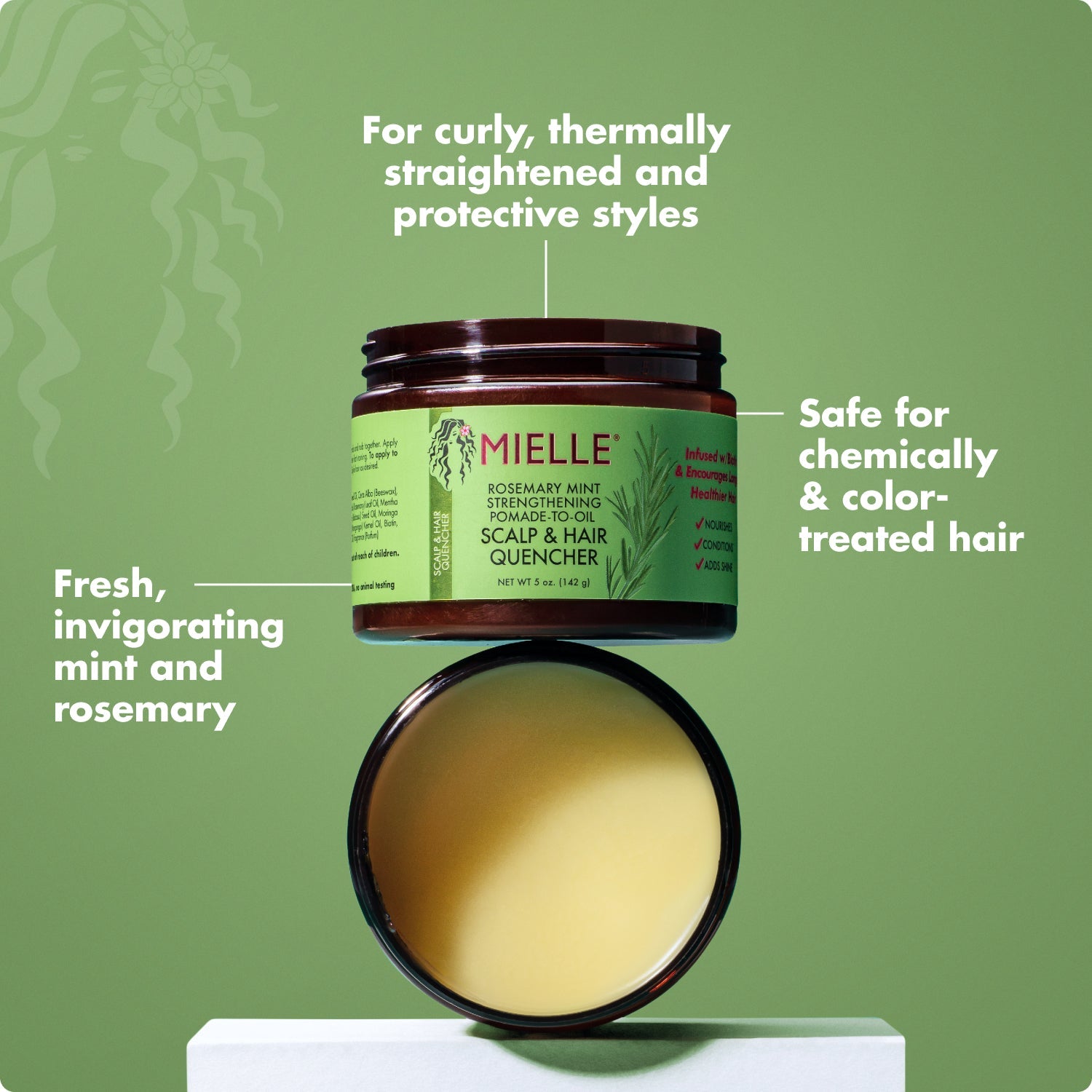 Rosemary Mint Pomade-to-Oil Scalp & Hair Quencher