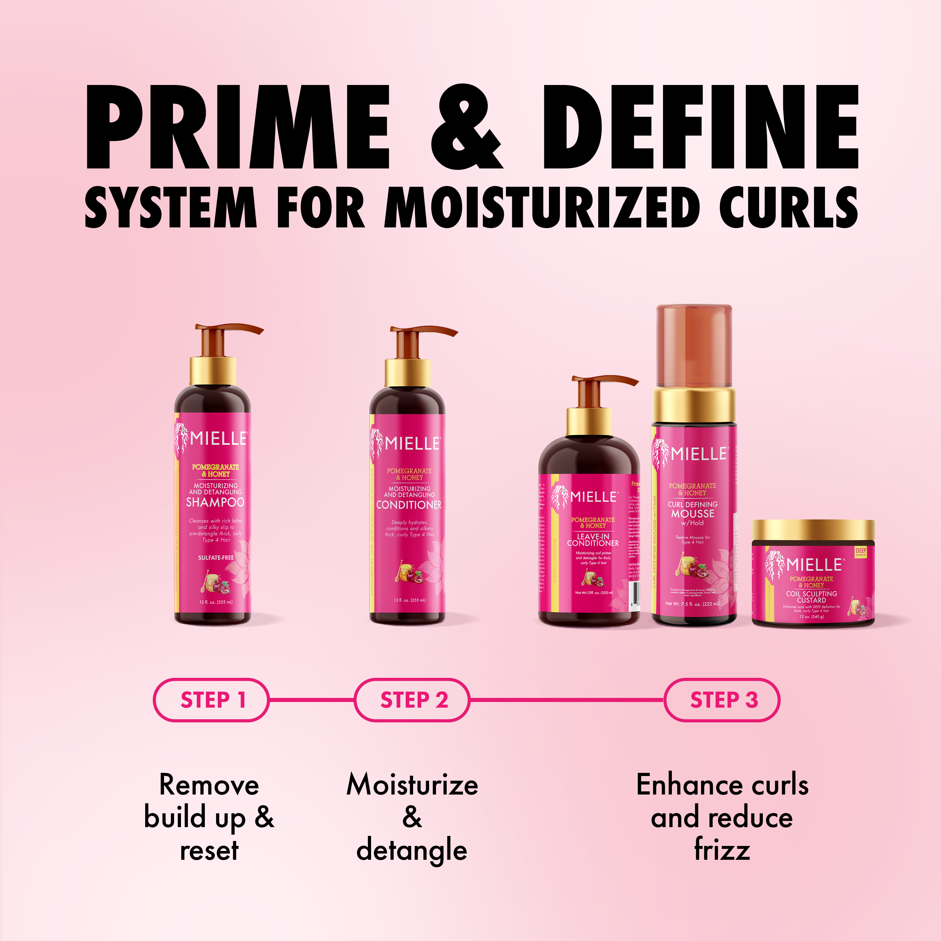 Pomegranate & Honey Curl Defining Mousse with Hold